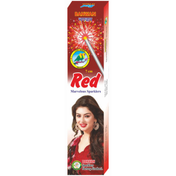7 CM Red Sparklers